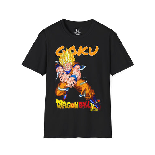 Camiseta preta estampada de anime, estilo otaku - HARD-NOISE