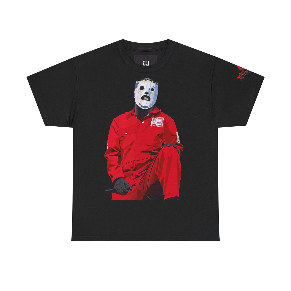 Camiseta estampada com arte da banda Slipknot - HARD-NOISE