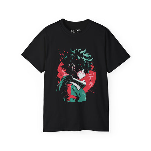 Camiseta branca estampada de anime - HARD-NOISE
