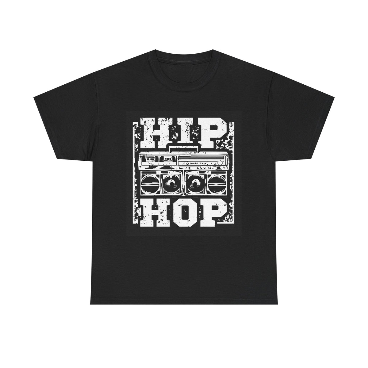 Camiseta Estampada Hip Hop Bars HARD-NOISE - estampa tipográfica bold streetwear, vista frontal