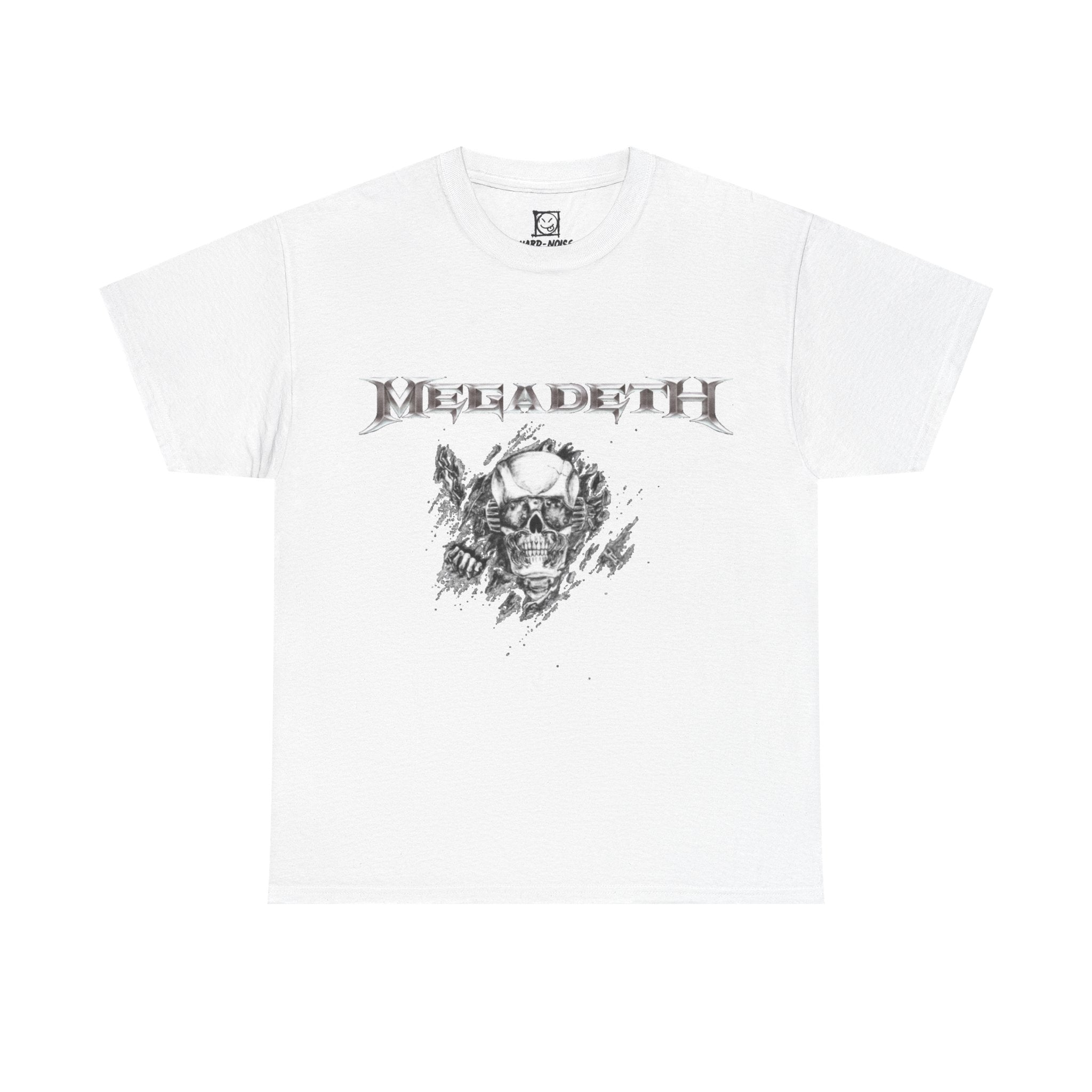 Camiseta Básica HARD-NOISE — Branco/Verde
