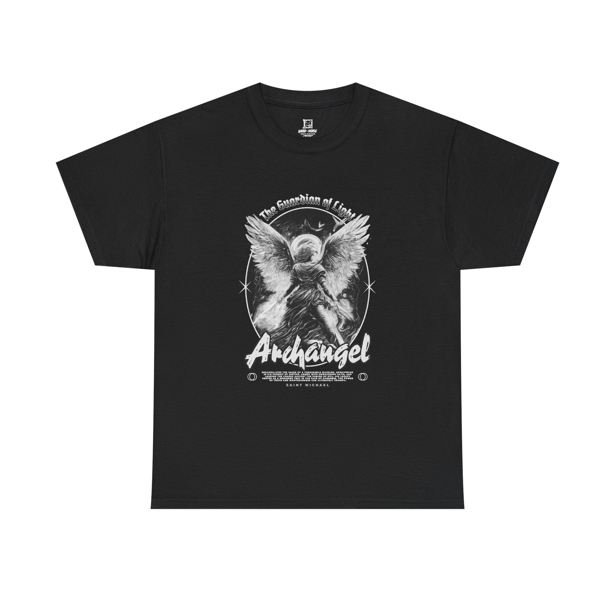 Camiseta preta estampada com mensagem de fé cristã, gospel - HARD-NOISE