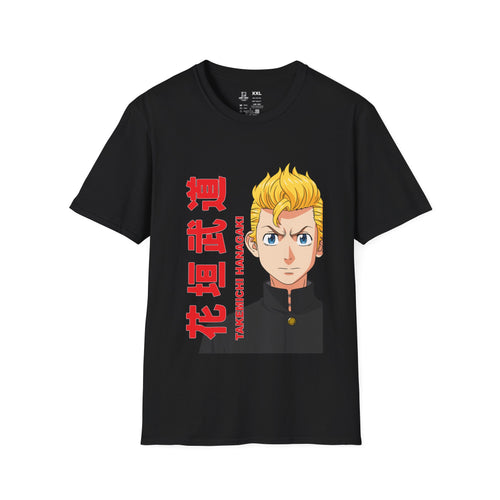 Camiseta preta estampada de anime shonen - HARD-NOISE