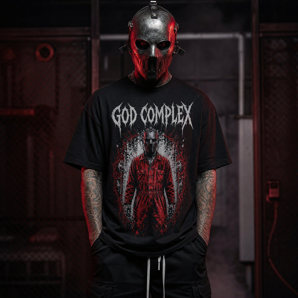 Camiseta Estampada Slipknot Máscara Vermelha Hero